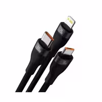 کابل شارژ 3 در 1 باسئوس مدل Flash Series 2 طول 1.2 متر 100 وات
