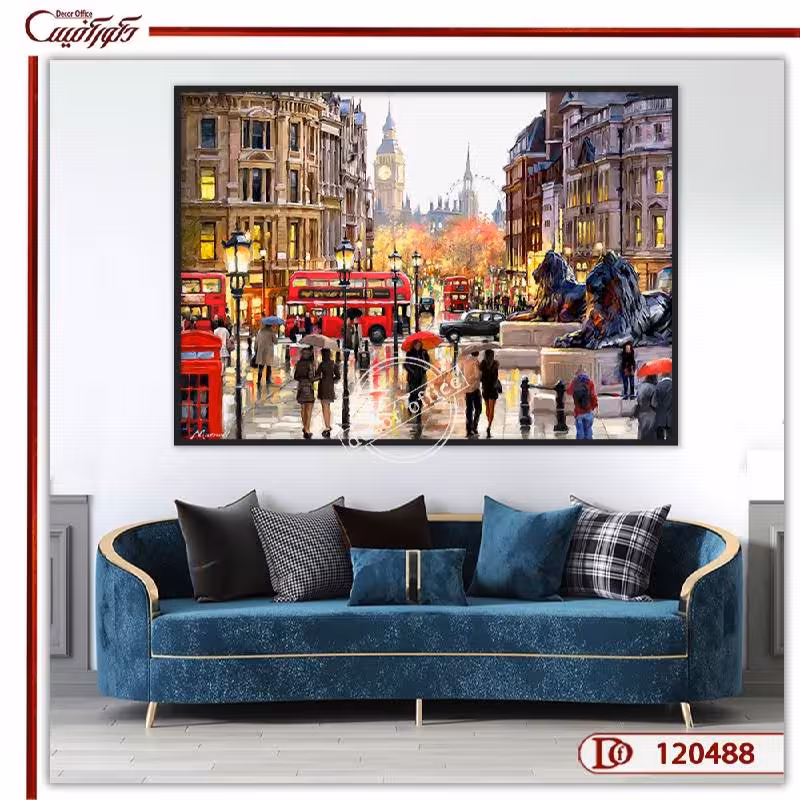 تابلو دیواری منظره شهری R120488