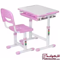 ست میز تحریر و صندلی مدل قابل تنظیم رنگ بنفش