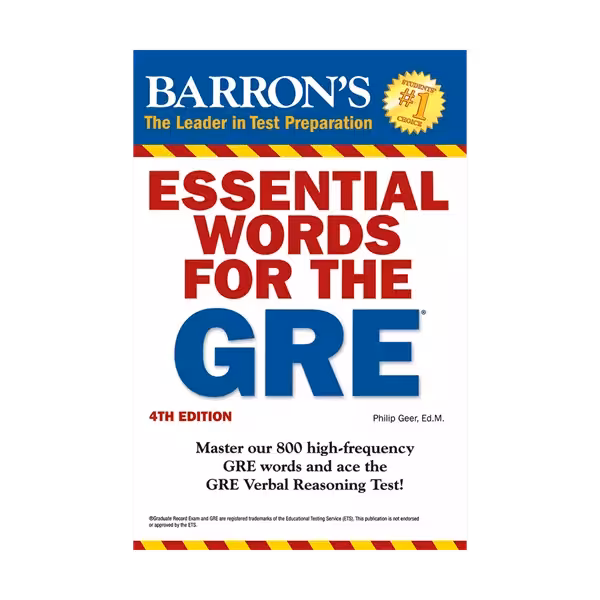 اسنشیال وردز فور جی ار ای | کتاب انگلیسی barrons essential words for the GRE