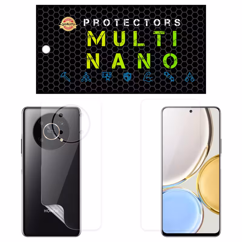 محافظ صفحه نمایش مولتی نانو مدل X-SFT مناسب برای گوشی موبایل آنر  X9 5G  به همراه محافظ پشت | کالا برتری