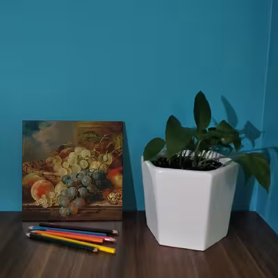 کاشی کارنیلا طرح نقاشی میوه مدل لوحی کد WKB748 