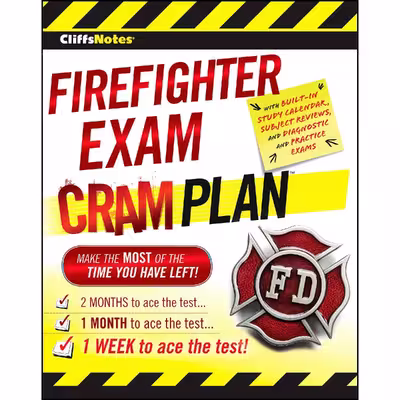 کتاب CliffsNotes Firefighter Exam Cram Plan اثر Northeast Editing  Inc. انتشارات Cliffs Notes