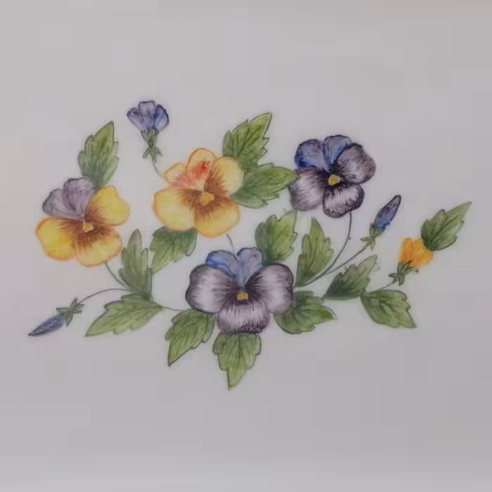 سینی سرامیکی هیوا طرح بنفشه کد 10912974