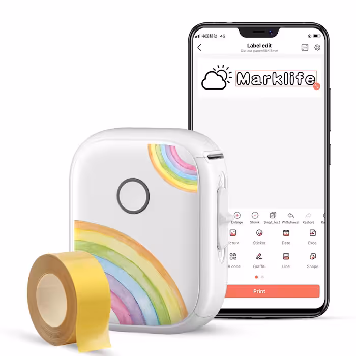 پرینتر لیبل زن مدل Marklife P12