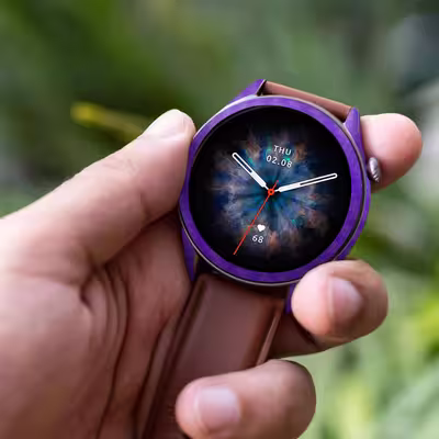 برچسب ماهوت طرح Purple-Fiber مناسب برای ساعت هوشمند آمازفیت GTR 3 Pro