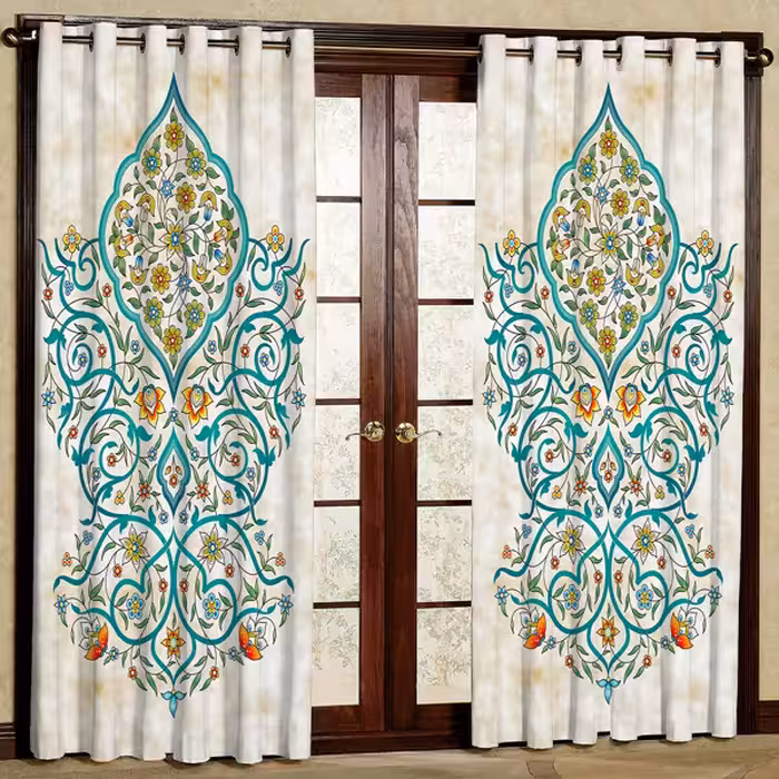 پرده مدل مخمل پانچی کد 7621 سایز 280x140 سانتی متر