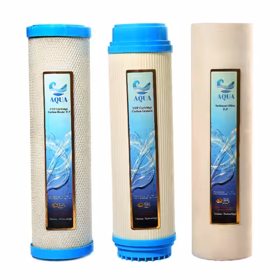 دستگاه تصفیه کننده آب آکوا مدل JW-07 به همراه فیلتر تصفیه آب کد 02 مجموعه 3 عددی