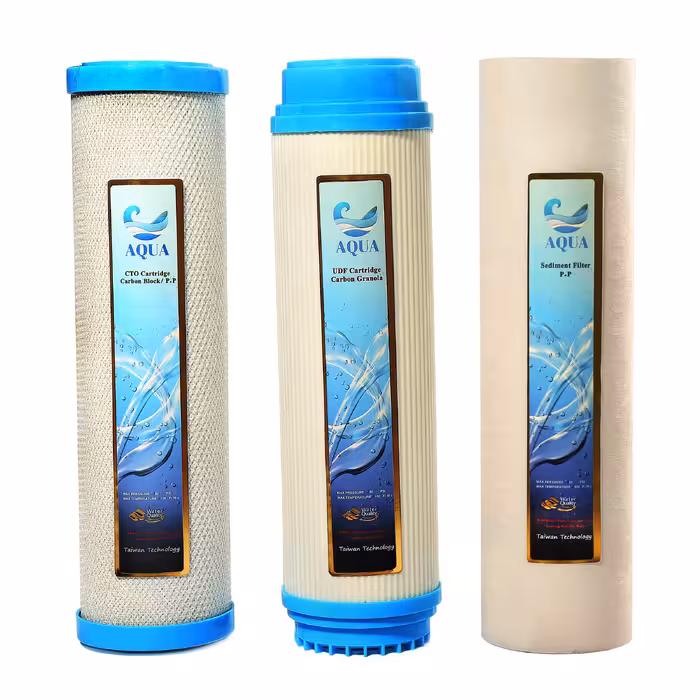 دستگاه تصفیه کننده آب آکوا مدل JW-07 به همراه فیلتر تصفیه آب کد 02 مجموعه 3 عددی