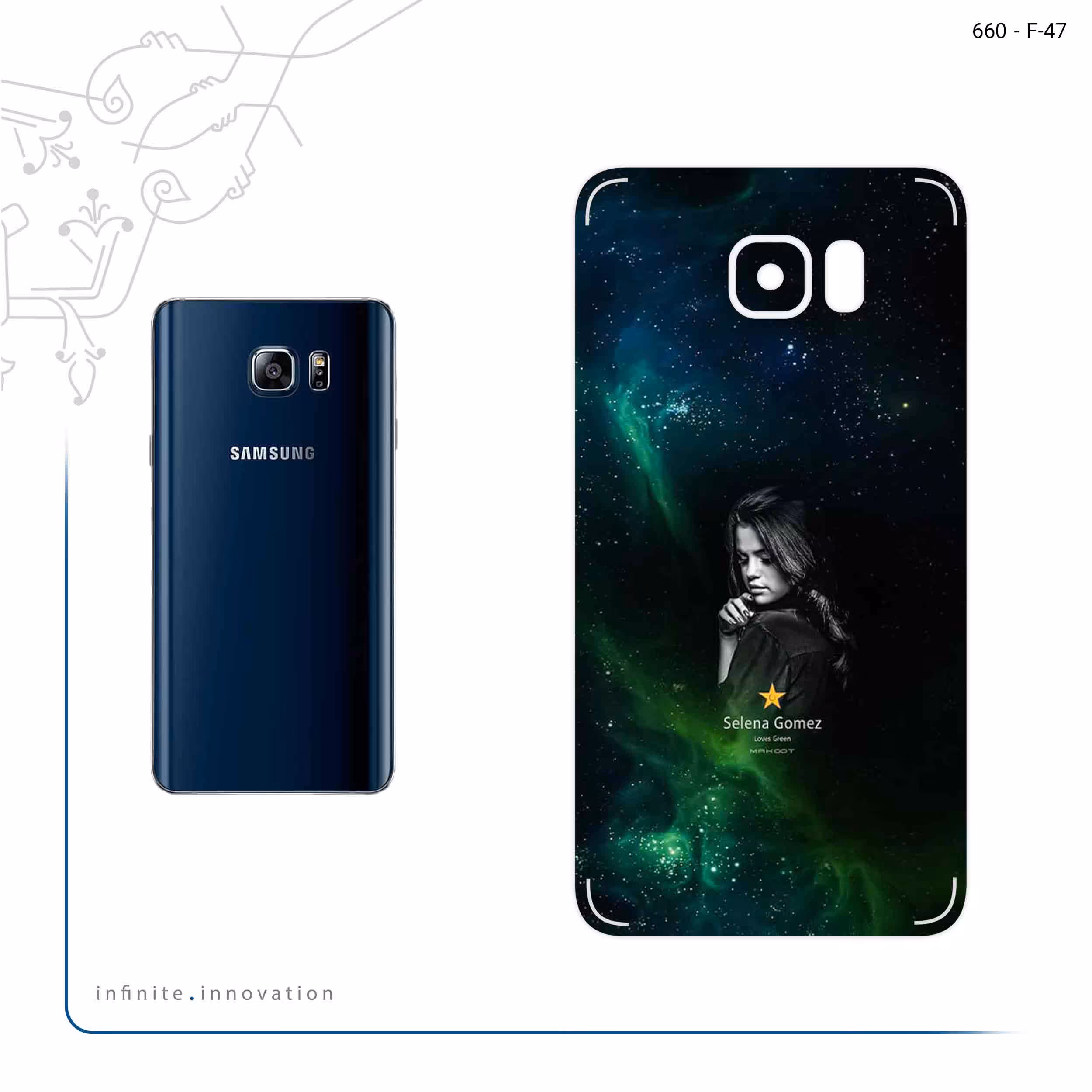 برچسب پوششی ماهوت مدل Selena Gomez مناسب برای گوشی موبایل سامسونگ Galaxy Note 5