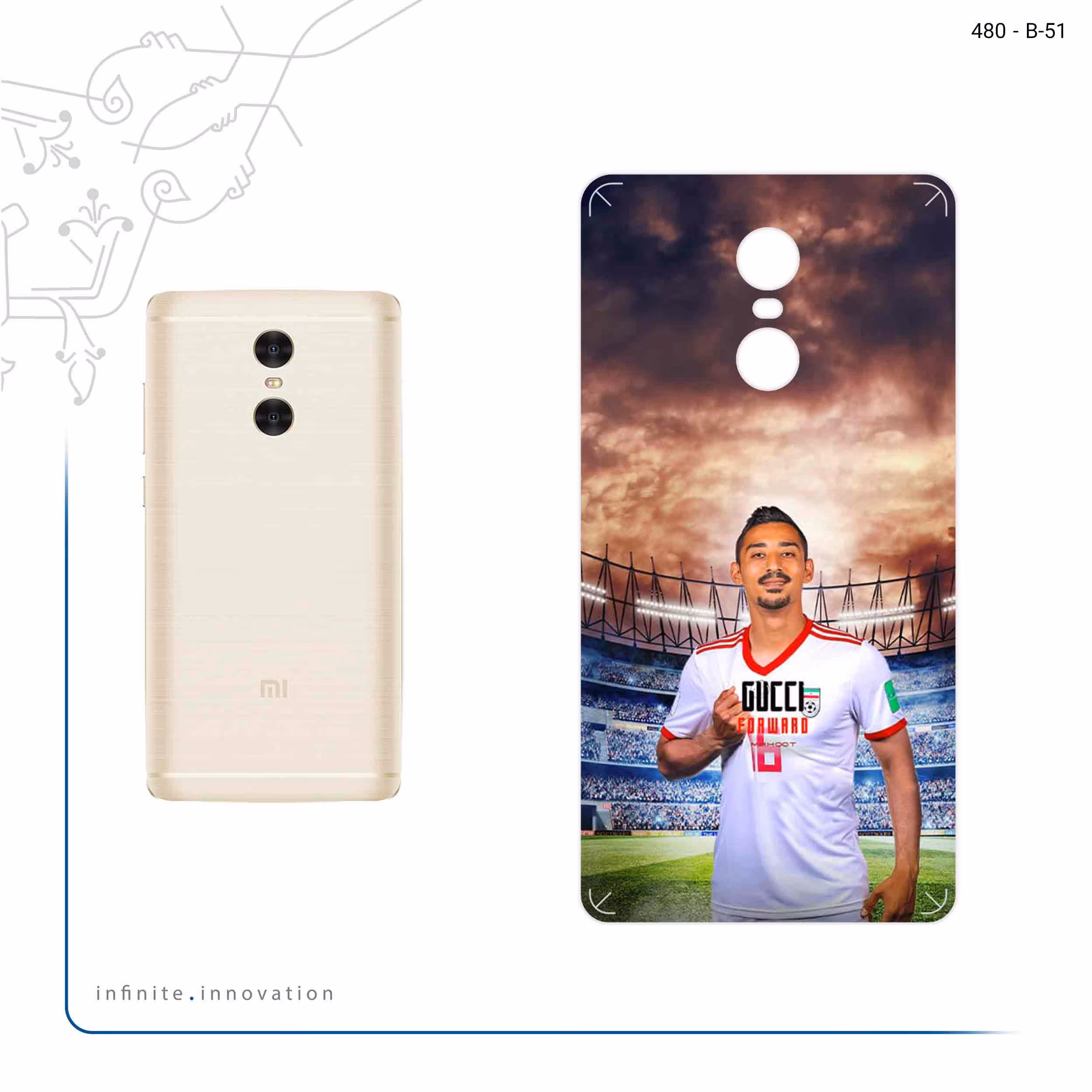 برچسب پوششی ماهوت مدل Reza Ghoochannejhad مناسب برای گوشی موبایل شیائومی Redmi Pro