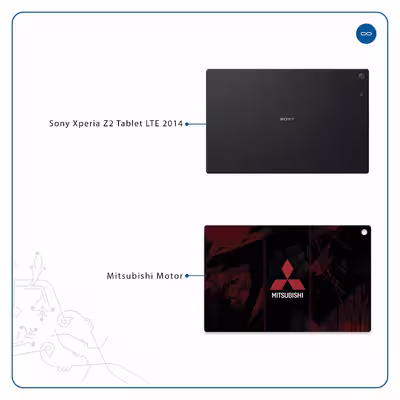 برچسب پوششی ماهوت مدل Mitsubishi Motor مناسب برای تبلت سونی Xperia Z2 Tablet LTE 2014