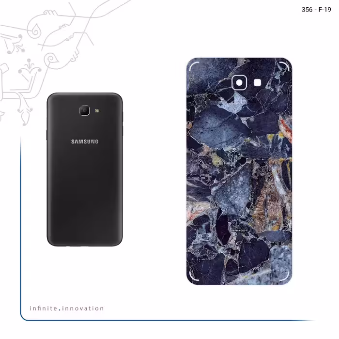 برچسب پوششی ماهوت مدل Broken black marble مناسب برای گوشی موبایل سامسونگ Galaxy J7 Prime 2