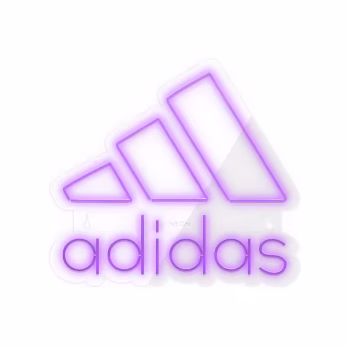چراغ دیواری نئون دیزاین طرح Adidas-Text_PR