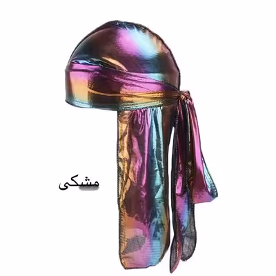 دستمال سر و گردن مدل دورگ ابریشم هولوگرامی