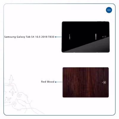 برچسب پوششی ماهوت مدل Red-Wood مناسب برای تبلت سامسونگ Galaxy Tab S4 10.5 2018 T830