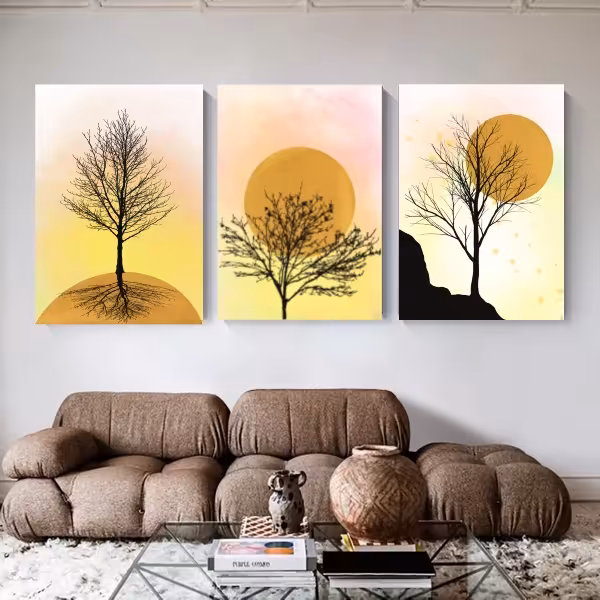 تابلو شاسی مدل نقاشی دیجیتال مجموعه سه عددی