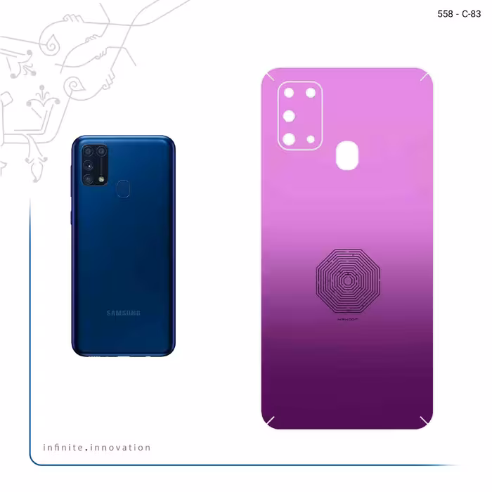 برچسب پوششی ماهوت مدل Minimal Maze مناسب برای گوشی موبایل سامسونگ Galaxy M31