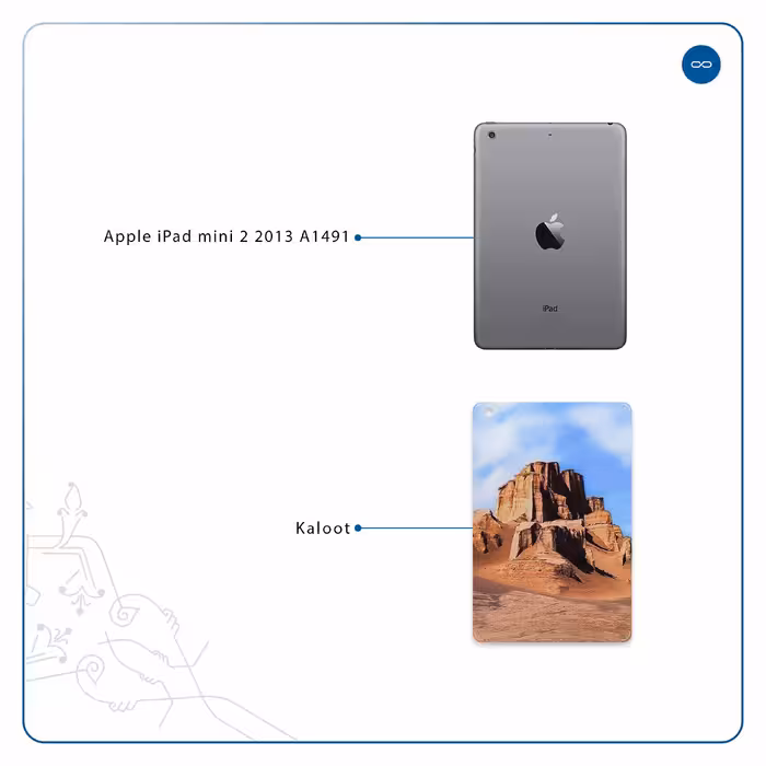برچسب پوششی ماهوت مدل Kaloot مناسب برای تبلت اپل iPad mini 2 2013 A1491