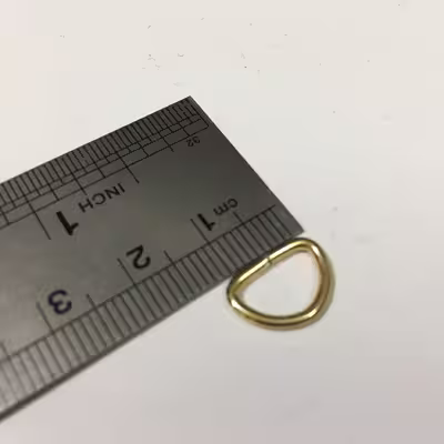 یراق چرم دوزی مدل 10XR1cm-gold بسته 10 عددی