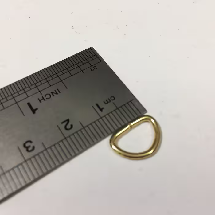یراق چرم دوزی مدل 10XR1cm-gold بسته 10 عددی