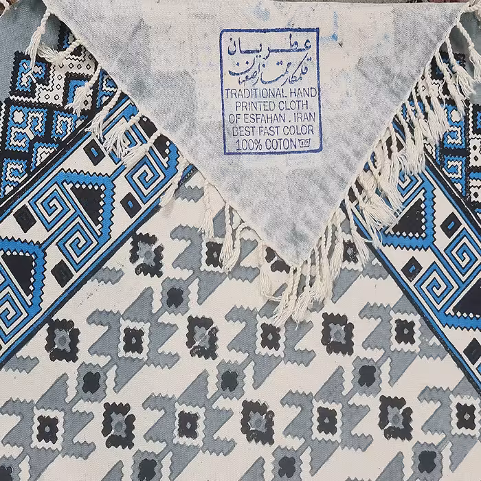 سفره قلمکار عطریان طرح گلیم قشقایی کد G481