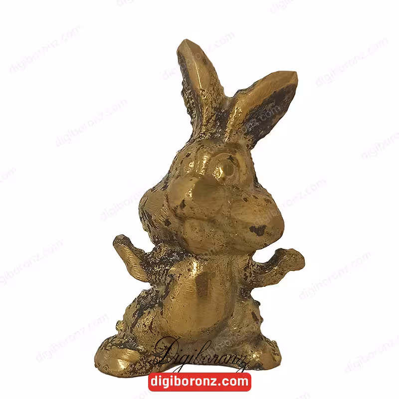مجسمه برنجی برنزی مدل خرگوش