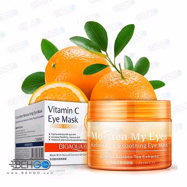 ماسک دور چشم بایو آکوا مدل Orange & Green Tea