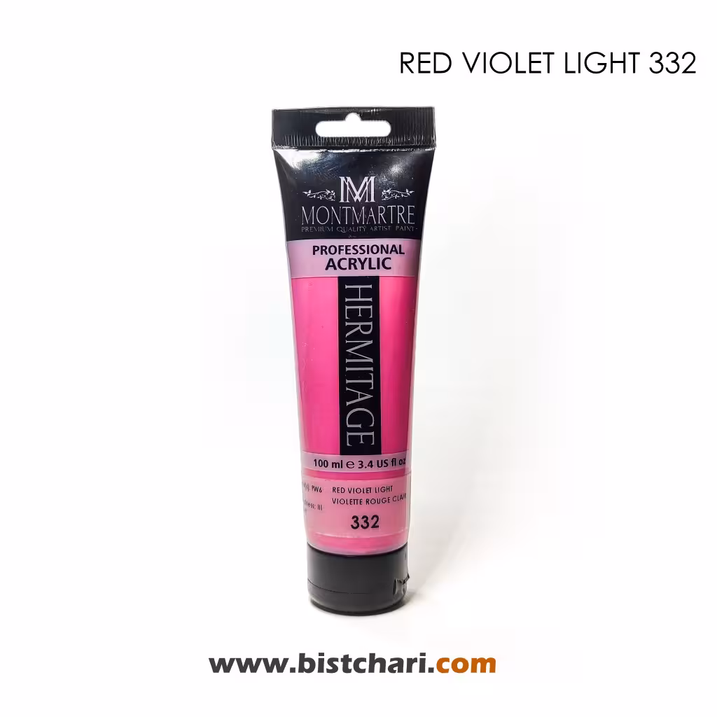 رنگ اکریلیک 100ml کد 332 (Red Violet Light) برند مونمارت Montmartre