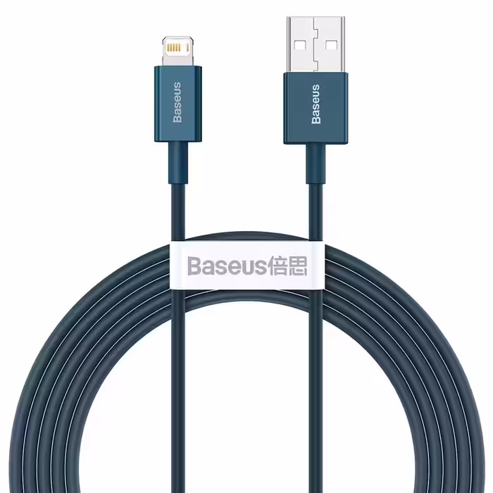 کابل تبدیل USB به لایتنینگ باسئوس مدل Superior طول 2 متر