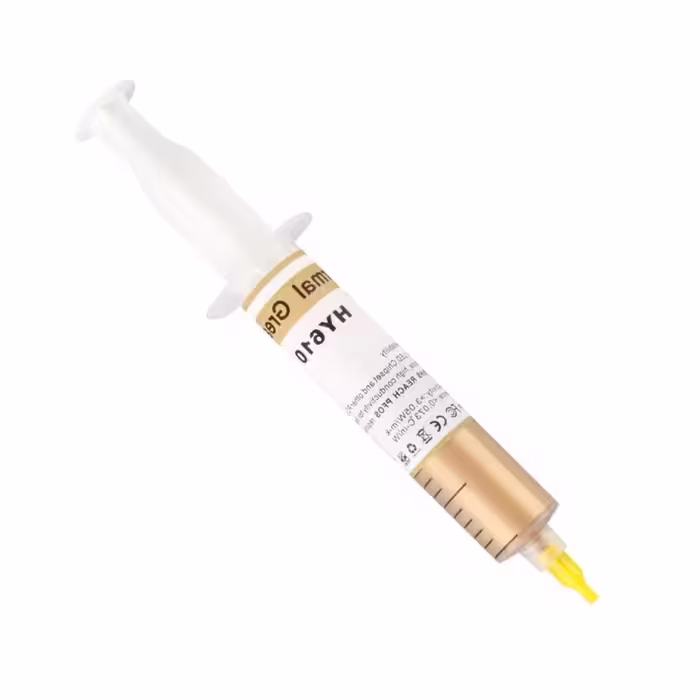 خمیر سیلیکون سرنگی HY-610 طلایی – حرارت بالا
