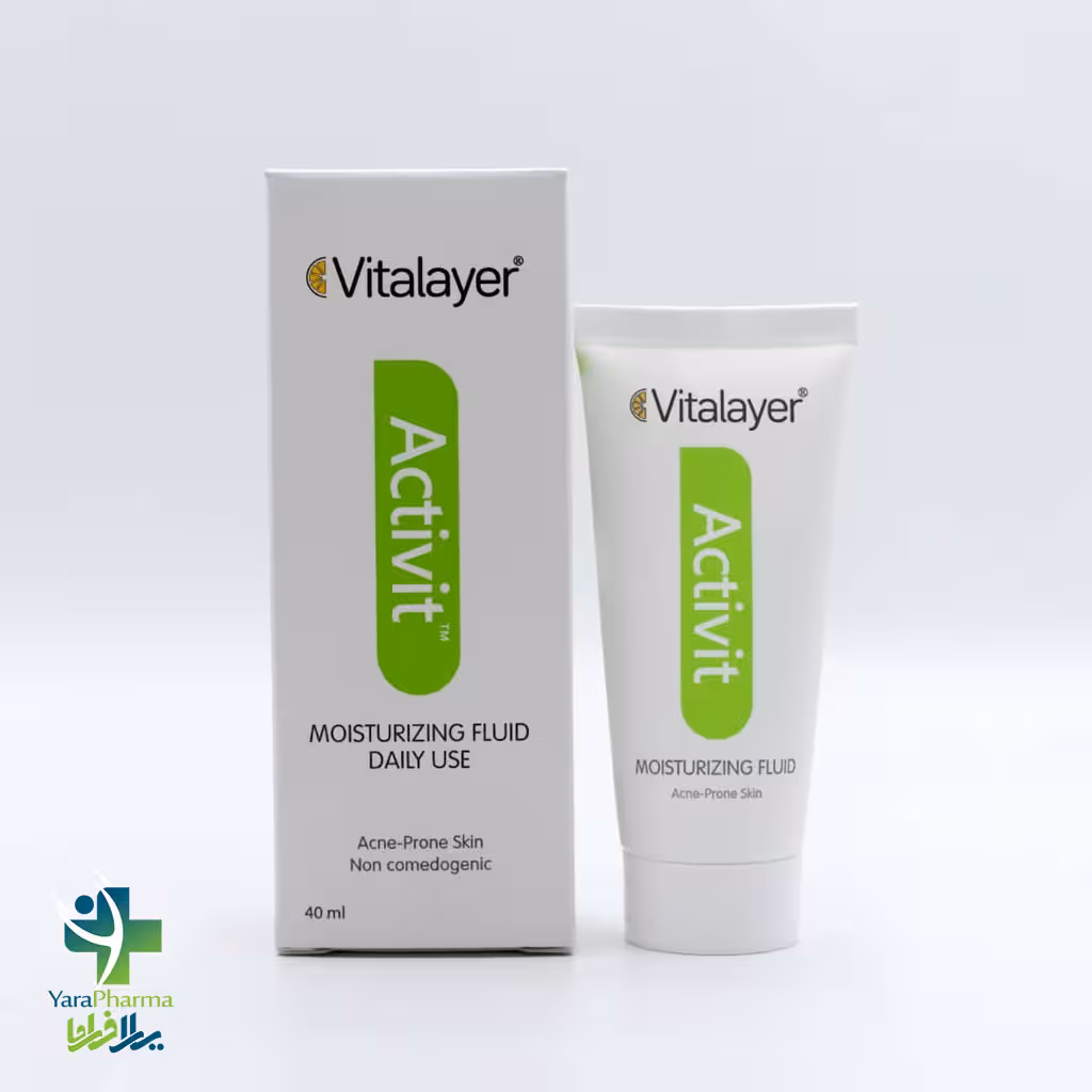 لوسیون فلوئید مرطوب کننده پوست چرب ویتالیر 40 میلی لیتر