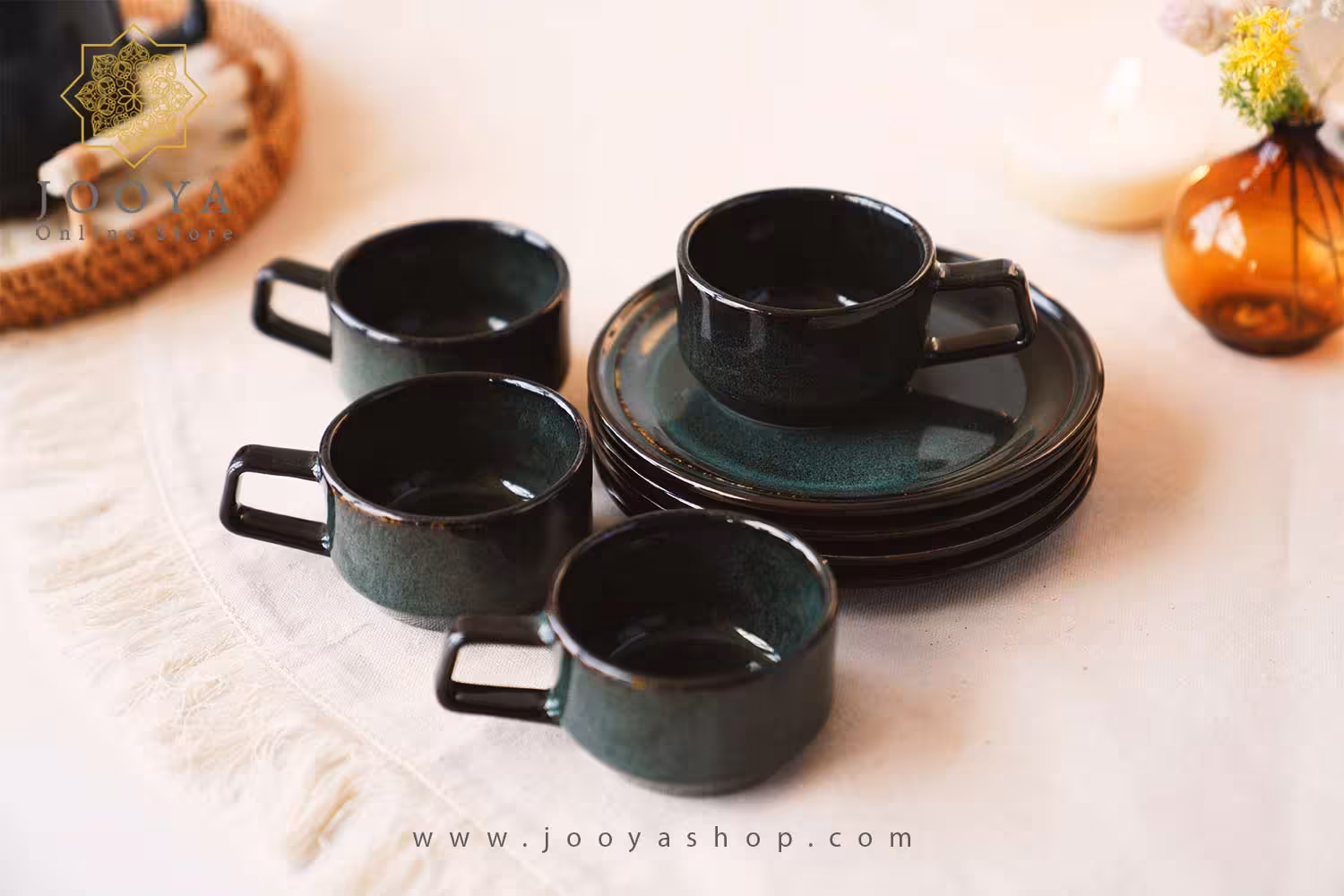 ست فنجان یشمی