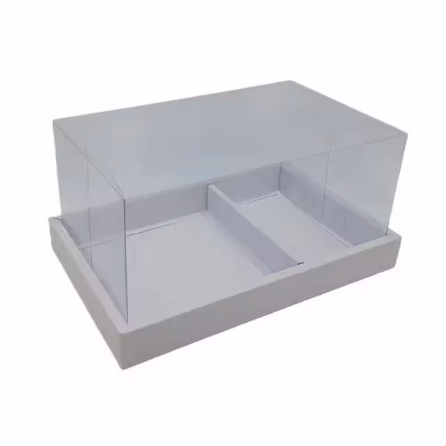 باکس گل و کیک سفید بدون جداکننده