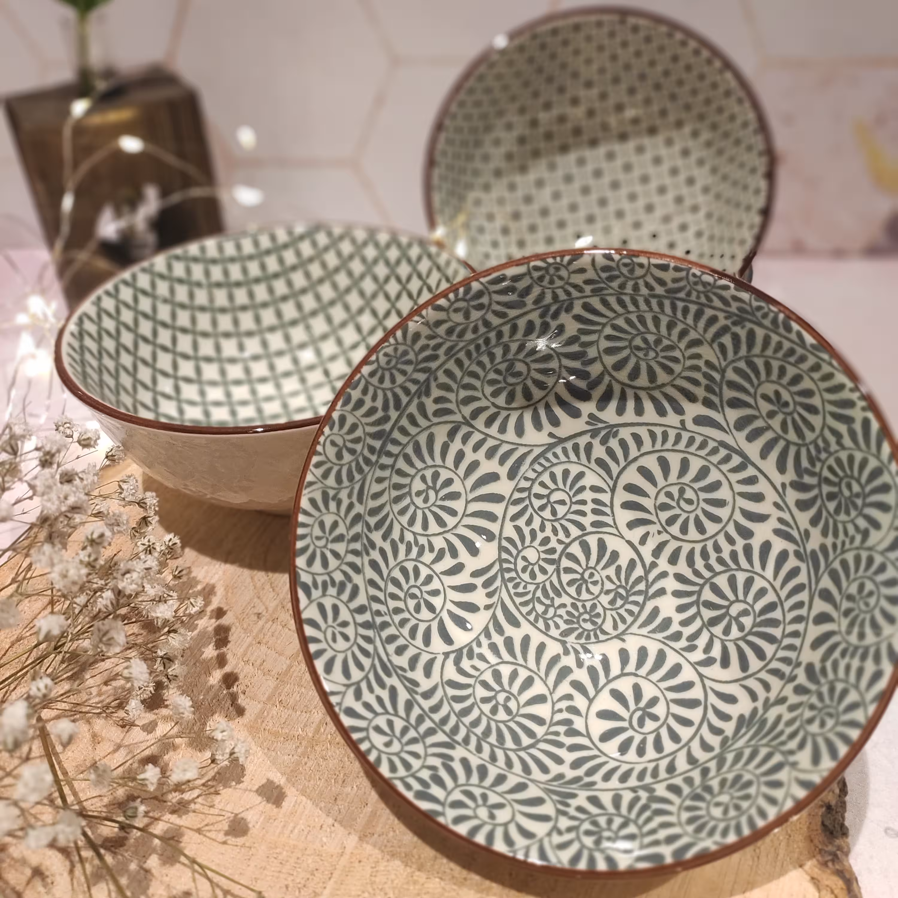 کاسه طرح مغربی برون برجسته