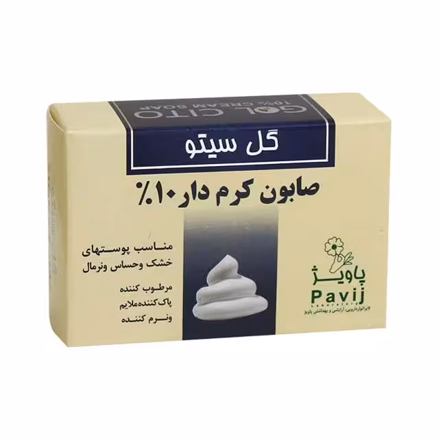 صابون کرم دار 10% گل سیتو 125 گرمی