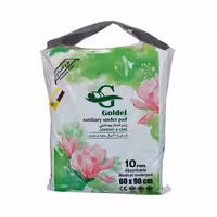 پد زیر انداز بهداشتی گلدل مدل 60*90 بسته 5 عددی