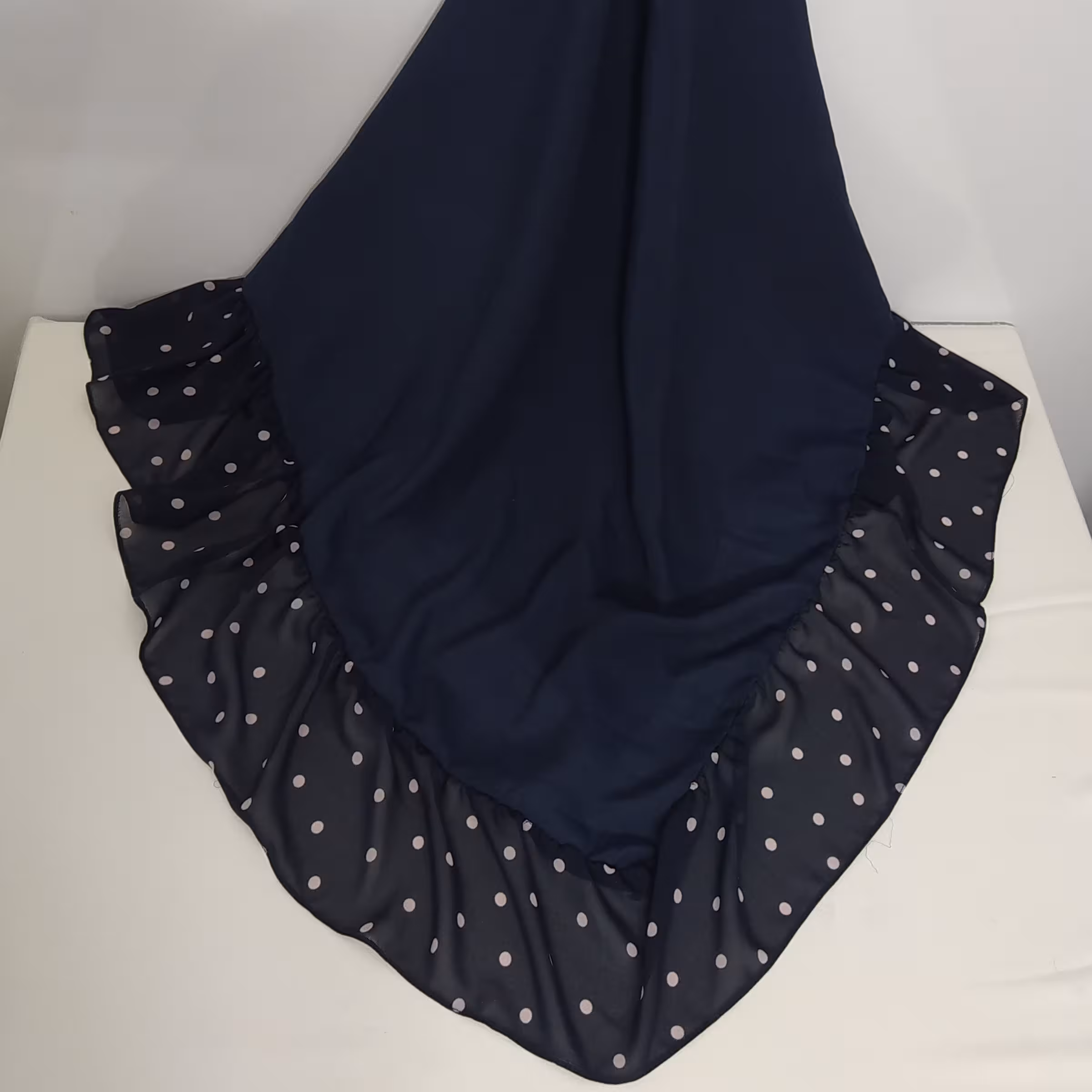 روسری نخی وال اسلپ دورچین خالخالی