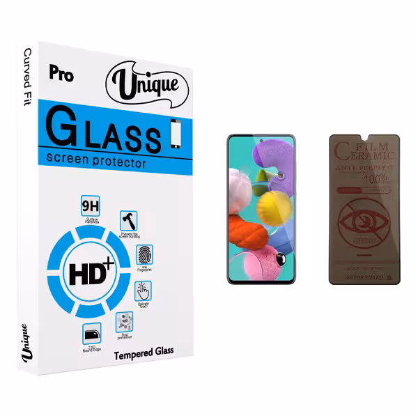 محافظ صفحه نمایش حریم شخصی یونیک مدل ULTRA مناسب برای گوشی موبایل سامسونگ Galaxy A51