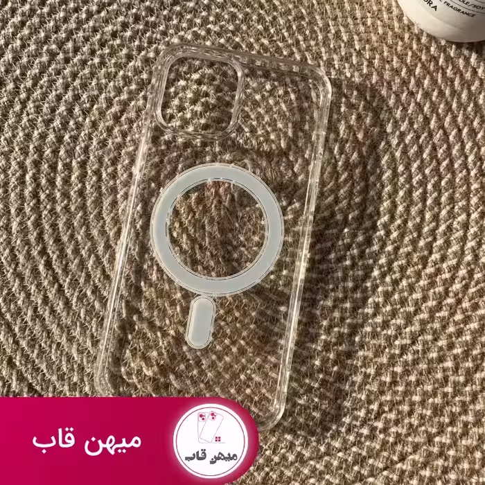 قاب شفاف مگ سیف دار با مگنت اصلی apple iphone - کد (90063)