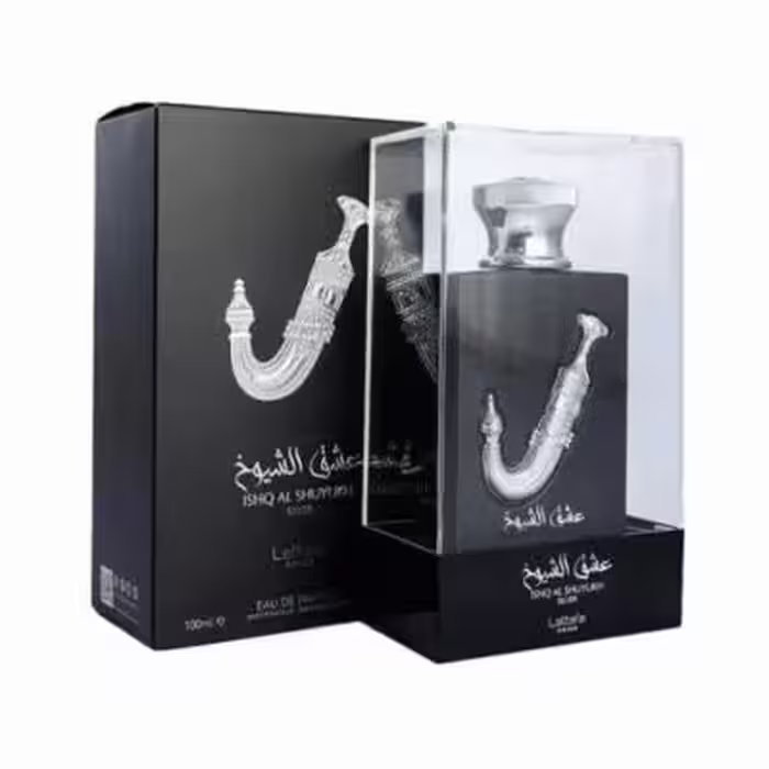 ادو پرفیوم زنانه مردانه لطافه مدل عشق الشیوخ سیلور