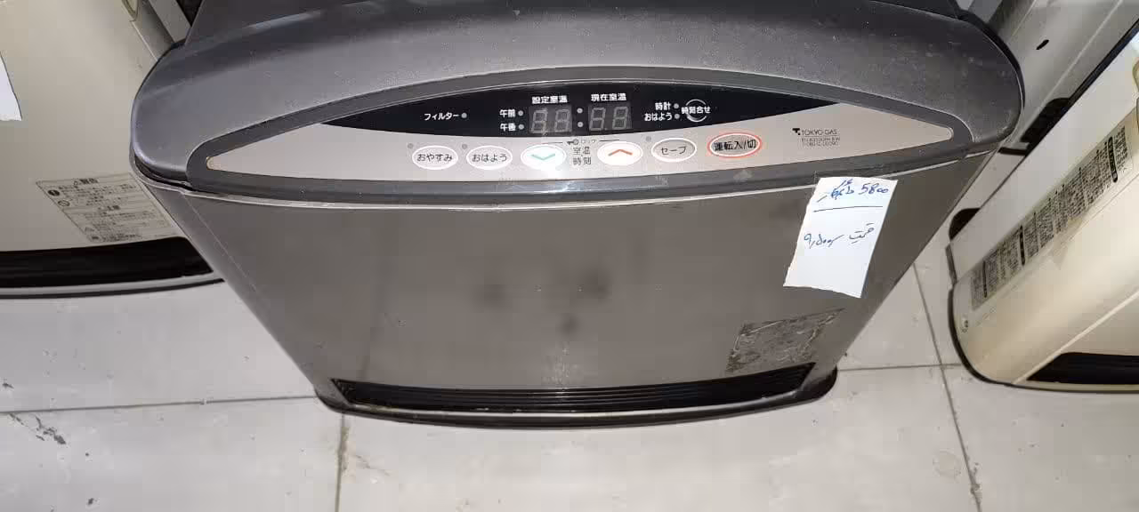بخاری گازی برقی ژاپنی 5800 وات دایم کار   دست دوم