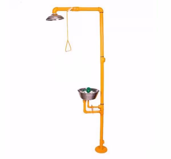 دوش و چشم شوی ایمنی کربن استیل مدل 502-450 CS با راهبری دستی