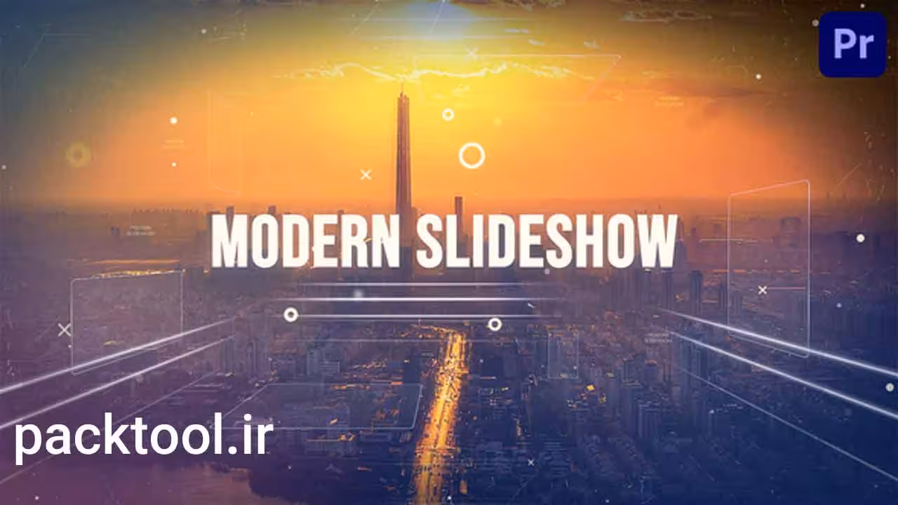 دانلود پروژه آماده پریمیر پرو اسلایدشو مدرن Modern Slideshow - پک تول