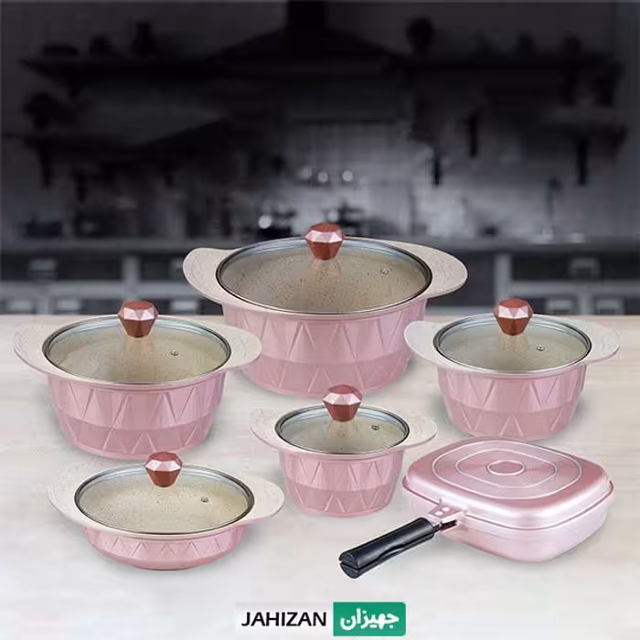 سرویس قابلمه 12پارچه آیسل مدل پیرامید Pyramid