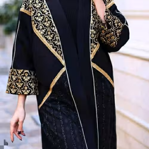 مانتو مجلسی طلا
