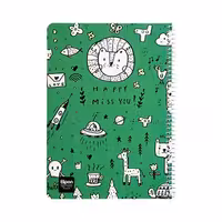 دفتر 60 برگ سیمی کلاسیک الیپون طرح 3