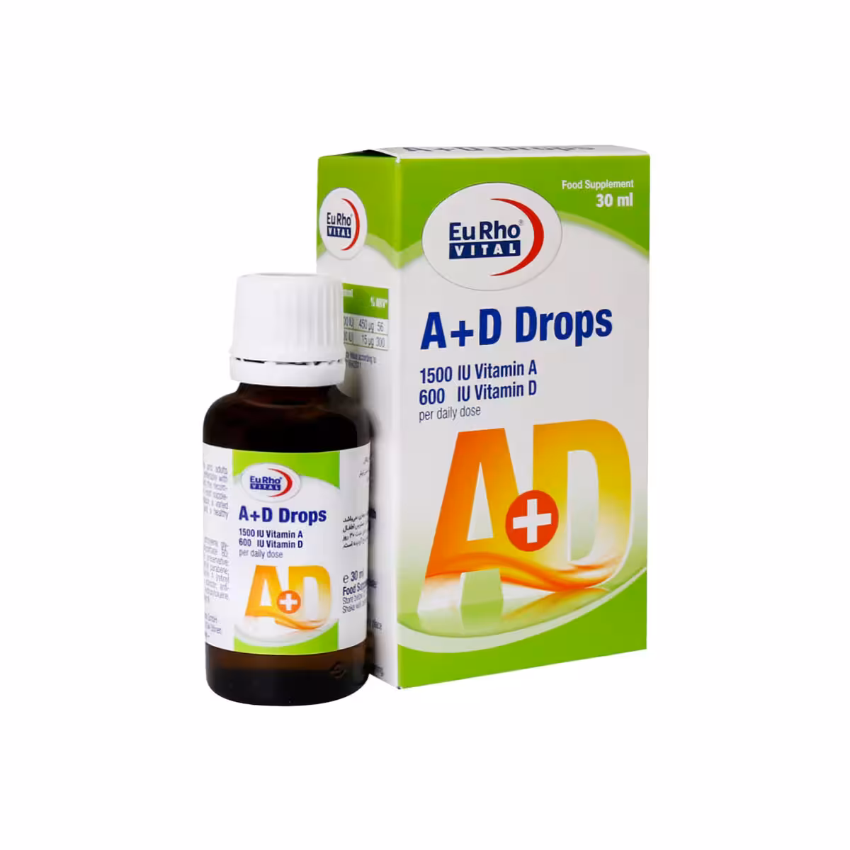 قطره خوراکی آ  د حجم 30 میلی لیتر یوروویتال