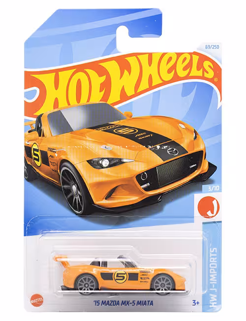 ماشین دکوری مدل 15Mazda MX-5 Miata Orange برند Hot Wheels