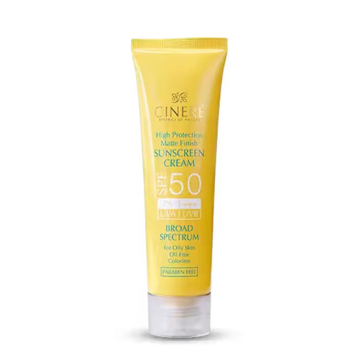 کرم ضد آفتاب SPF 50 بدون رنگ فاقد چربی سینره